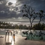 The private infinity pool of Luxury Villa Amaresha presents stunning views of the Sea, alongside reflections of the many hues of the sky and surrounding landscape -all at once !